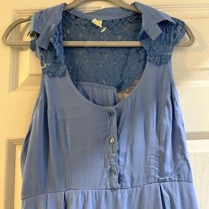 Women’s Size M blue collar dress
